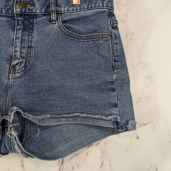 Lauren Ralph Lauren Shorts Women 8 Jean Denim High Rise Medium Wash Cut Off Mom - Picture 4 of 11
